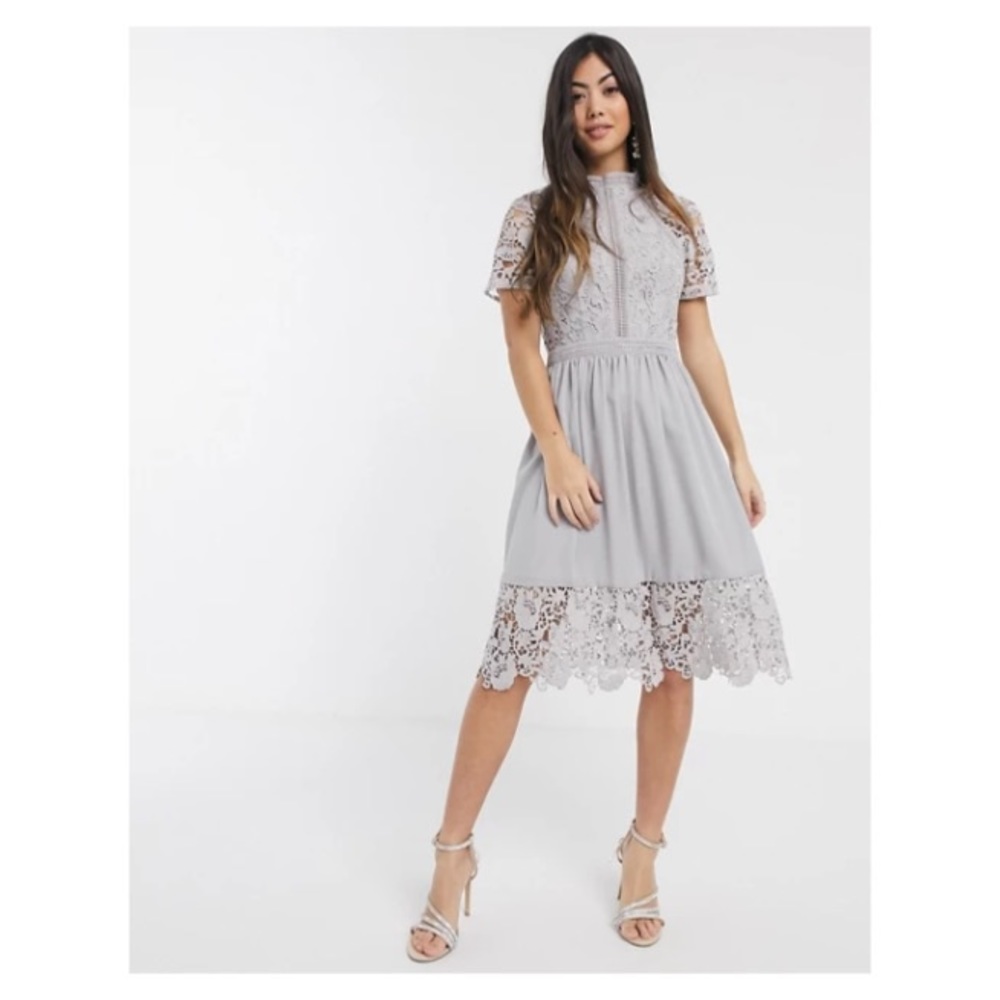 New Chi Chi London lace skater dress Sz 12